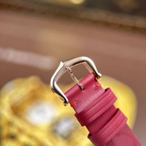 Đồng Hồ Cartier Ballon Blanc Rep Cao Cấp Nữ Máy Pin Dây Da Đỏ Xưởng AF 30mm (2)