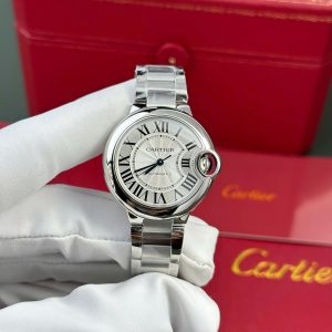 Đồng Hồ Cartier Ballon Bleu Replica 11 Nữ Dây Kim Loại Máy Cơ Tự Động Xưởng AF 33mm (1)