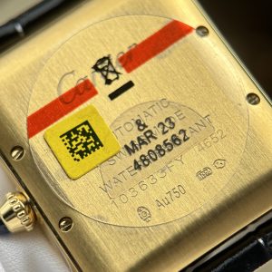 Đồng Hồ Cartier Tank Louis Chế Tác Mặt Trắng Vỏ Mạ Vàng Máy Cơ Thụy Sỹ 27.8×38 (2)