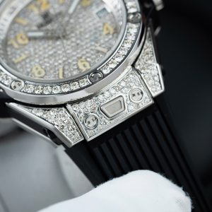 Đồng Hồ Hublot Big Bang One Click Chế Tác Đính Full Kim Cương Moissanite 39mm (2)