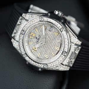 Đồng Hồ Hublot Big Bang One Click Chế Tác Đính Full Kim Cương Moissanite 39mm (2)