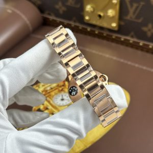 Đồng Hồ Nữ Cartier Ballon Bleu WGBB0054 Chế Tác Mạ Vàng Hồng Dây Kim Loại Xưởng AF 33mm (2)