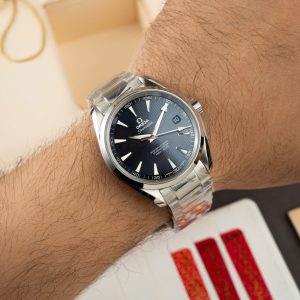 Đồng Hồ Omega Seamaster Aqua Terra Chế Tác Mặt Đen Kẻ Sọc Máy Cơ Thụy Sỹ Xưởng VS 41mm (3)