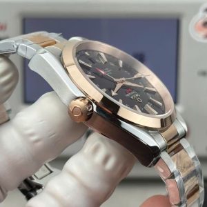 Đồng Hồ Omega Seamaster GMT Replica 11 Mặt Đen Dây Kim Loại Xưởng VS 41 (2)