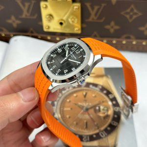 Đồng Hồ Patek Philippe Nautilus 5167 Tinh Chỉnh Nhà Máy Mặt Xám Dây Cao Su Cam 40mm (2)