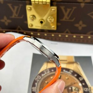 Đồng Hồ Patek Philippe Nautilus 5167 Tinh Chỉnh Nhà Máy Mặt Xám Dây Cao Su Cam 40mm (2)