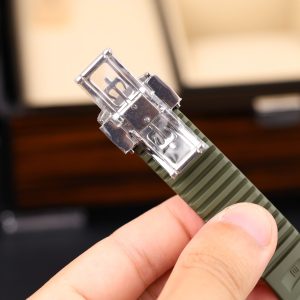 Đồng Hồ Patek Philippe Nautilus 5168 Tinh Chỉnh Nhà Máy Màu Xanh Quân Đội Dây Cao Su 40mm (2)