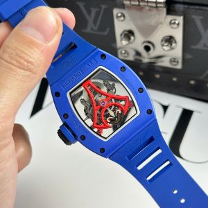 Đồng Hồ Richard Mille RM52-03 Paris Saint-Germain Chế Tác Vỏ Gốm Xanh Bộ Máy Tourbillon 42 (2)