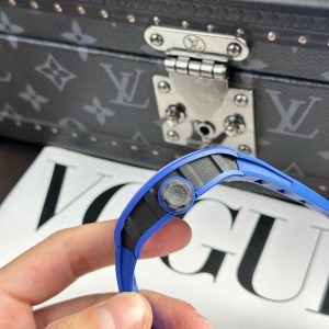 Đồng Hồ Richard Mille RM52-03 Paris Saint-Germain Chế Tác Vỏ Gốm Xanh Bộ Máy Tourbillon 42 (2)