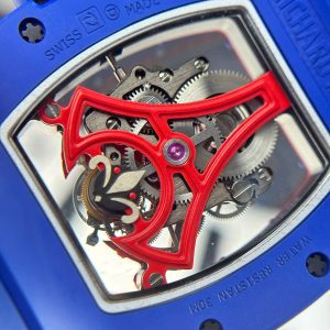 Đồng Hồ Richard Mille RM52-03 Paris Saint-Germain Chế Tác Vỏ Gốm Xanh Bộ Máy Tourbillon 42 (2)