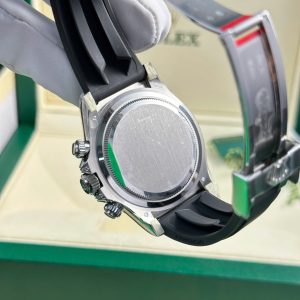 Đồng Hồ Rolex Cosmograph Daytona 126539TBR Chế Tác Mặt Xám Viền Đính Đá Baguette 40mm (2)