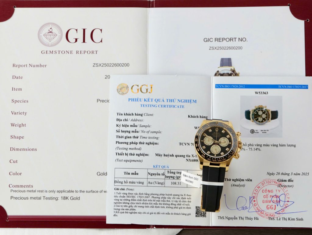 Đồng Hồ Rolex Daytona Chế Tác Bọc Vàng Thật 18K Máy Calibre 4131 Thụy Sỹ 40mm (2)