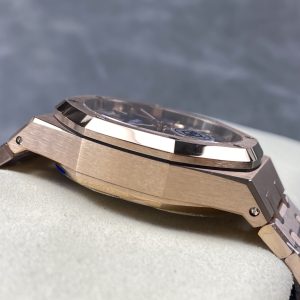 Đồng Hồ Audemars Piguet Royal Oak 26239OR Replica 11 Mặt Xanh Dương Vỏ Mạ Vàng Hồng Xưởng APS 41mm (1)