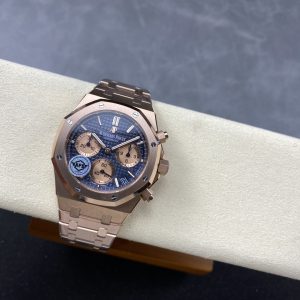 Đồng Hồ Audemars Piguet Royal Oak 26239OR Replica 11 Mặt Xanh Dương Vỏ Mạ Vàng Hồng Xưởng APS 41mm (1)