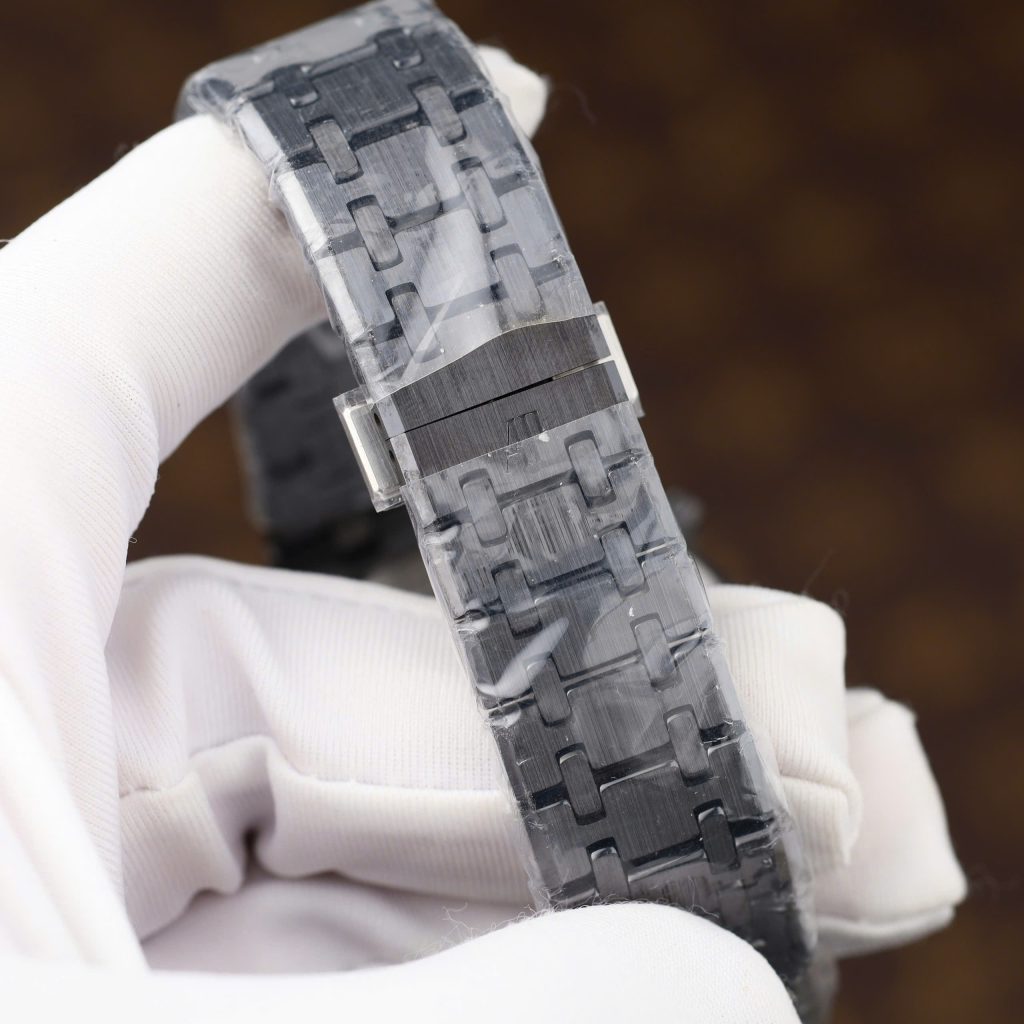 Đồng Hồ Audemars Piguet Royal Oak Chronograph 26240 Chế Tác Vỏ Gốm Mặt Xanh Than APS 41mm (2)