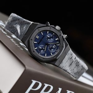 Đồng Hồ Audemars Piguet Royal Oak Chronograph 26240 Chế Tác Vỏ Gốm Mặt Xanh Than APS 41mm (2)