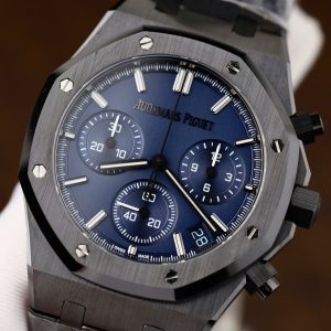 Đồng Hồ Audemars Piguet Royal Oak Chronograph 26240 Chế Tác Vỏ Gốm Mặt Xanh Than APS 41mm (2)