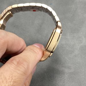 Đồng Hồ Nữ Cartier Santos Replica 11 Mặt Trắng Vỏ Mạ Vàng Hồng Nhà Máy BV 35mm (1)