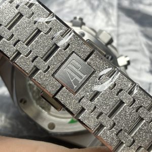 Đồng Hồ Audemars Piguet Chế Tác Royal Oak Chronograph Frosted Gold 26240 Mặt Xám Xưởng APS 41mm (2)