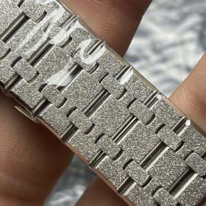 Đồng Hồ Audemars Piguet Chế Tác Royal Oak Chronograph Frosted Gold 26240 Mặt Xám Xưởng APS 41mm (2)