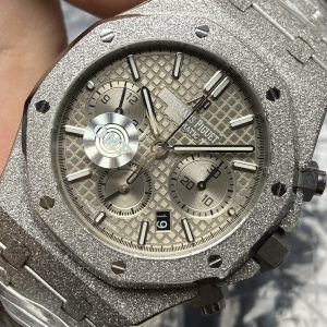Đồng Hồ Audemars Piguet Chế Tác Royal Oak Chronograph Frosted Gold 26240 Mặt Xám Xưởng APS 41mm (2)