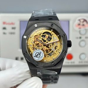 Đồng Hồ Audemars Piguet Replica 11 Royal Oak 15416 Mặt Lộ Cơ Vỏ Gốm Đen 41mm (2)
