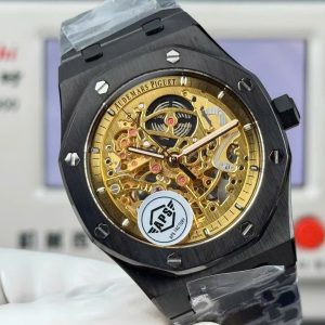 Đồng Hồ Audemars Piguet Replica 11 Royal Oak 15416 Mặt Lộ Cơ Vỏ Gốm Đen 41mm (2)