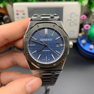 Đồng Hồ Audemars Piguet Royal Oak 15400 Chế Tác Mặt Xanh Dương Dây Kim Loại 41mm (2)