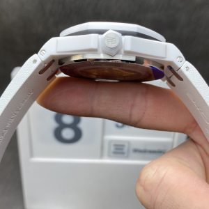 Đồng Hồ Audemars Piguet Royal Oak Offshore 15707CB Vỏ Gốm Trắng Replica Cao Cấp Xưởng APS 42mm (2)