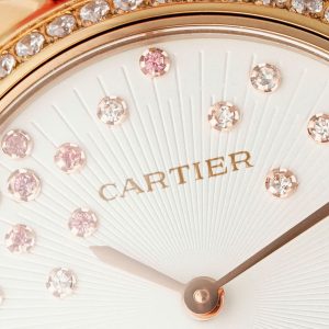 Đồng Hồ Cartier Ballon Bleu De Cartier Replica 11 Mặt Trắng Viền Đính Đá 33mm (2)