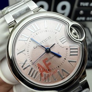Đồng Hồ Cartier Ballon Bleu Rep 11 Nữ Mặt Hồng Máy Cơ Tự Động Xưởng AF 33mm (2)