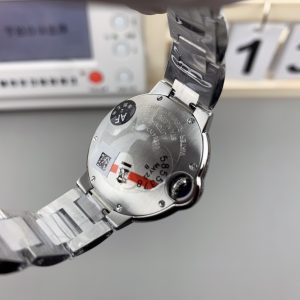 Đồng Hồ Cartier Ballon Bleu Rep 11 Viền Đính Đá Máy Cơ Tự Động Xưởng AF 33mm (2)