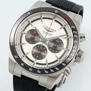 Đồng Hồ Longines Conquest Chế Tác Mặt Trắng Dây Cao Su Nhà Máy AF 42mm (2)