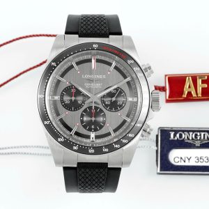 Đồng Hồ Longines Conquest Chế Tác Mặt Xám Dây Cao Su Nhà Máy AF 42mm (2)