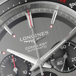 Đồng Hồ Longines Conquest Chế Tác Mặt Xám Dây Cao Su Nhà Máy AF 42mm (2)