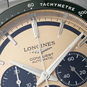 Đồng Hồ Longines Conquest Rep 11 Mặt Số Màu Be Dây Kim Loại Nhà Máy AF 42mm (2)