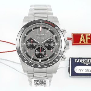 Đồng Hồ Longines Conquest Replica 11 Mặt Xám Dây Kim Loại Nhà Máy AF 42mm (2)