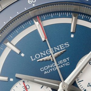 Đồng Hồ Longines Conquest Replica 11 Mặt Xanh Dương Dây Cao Su Nhà Máy AF 42mm (2)