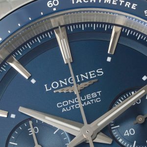 Đồng Hồ Longines Conquest Replica 11 Mặt Xanh Dương Dây Kim Loại Nhà Máy AF 42mm (2)