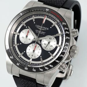 Đồng Hồ Longines Conquest Replica 11 Màu Den Dây Cao Su Nhà Máy AF 42mm (1)