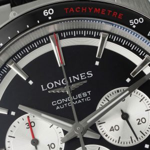 Đồng Hồ Longines Conquest Replica 11 Màu Den Dây Cao Su Nhà Máy AF 42mm (1)