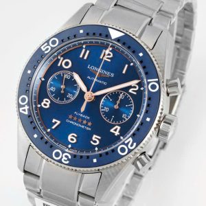 Đồng Hồ Longines Spirit Replica 11 Mặt Xanh Dương Máy Cơ Thuỵ Sỹ 42mm (2)