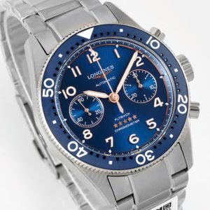 Đồng Hồ Longines Spirit Replica 11 Mặt Xanh Dương Máy Cơ Thuỵ Sỹ 42mm (2)