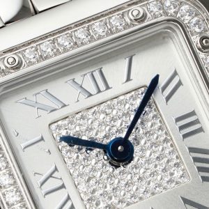 Đồng Hồ Nữ Cartier Panthere Chế Tác Mặt Trắng Máy Pin Thuỵ Sỹ 22x30mm (2)