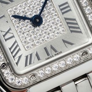 Đồng Hồ Nữ Cartier Panthere Chế Tác Mặt Trắng Máy Pin Thuỵ Sỹ 22x30mm (2)