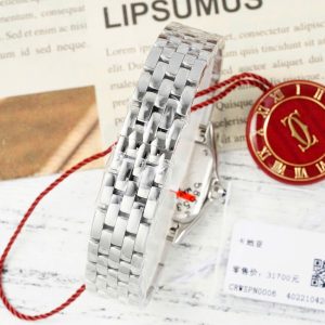 Đồng Hồ Nữ Cartier Panthere Replica 11 Mặt Số Đính Đá Dây Kim Loại 22x30mm (2)