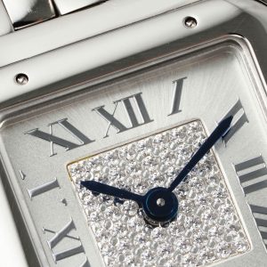 Đồng Hồ Nữ Cartier Panthere Replica 11 Mặt Số Đính Đá Dây Kim Loại 22x30mm (2)