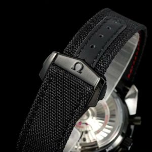Đồng Hồ Omega Chế Tác Speedmaster Co-Axial Chronograph Vỏ Gốm Đen Dây Vải 44mm (2)