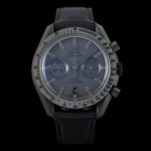 Đồng Hồ Omega Replica 11 SpeedMaster Dark Side Of The Moon Vỏ Gốm Đen Dây Vải 44mm (2)