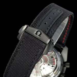 Đồng Hồ Omega Replica 11 SpeedMaster Dark Side Of The Moon Vỏ Gốm Đen Dây Vải 44mm (2)